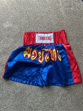 Men’s Muay Thai Shorts - Blue/Red